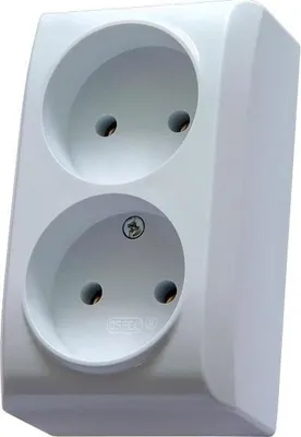 Immagine prodotto di Presa doppia, N/T IP20, bianco BIS