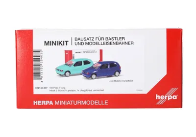 Obrázok produktu pre Herpa 012140-007 Minikit: Volkswagen (VW) Polo 2-dverový, sada 2 ks, 1:87 (H0)