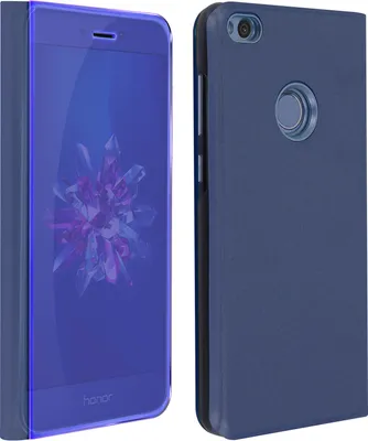 Immagine prodotto di Huawei P8 Lite 2017/Honor 8 Lite Flip Cover effetto specchio e funzione stand - Blu