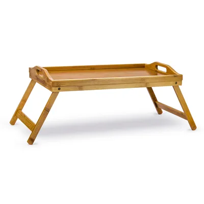 Produktbild von FRÜHSTÜCKSTISCH 50 x 30 cm BAMBUS Betttablett Frühstückstablett Tisch SSW BAMBU