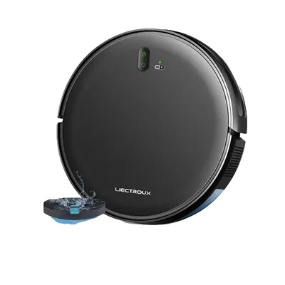 Zdjęcie produktu dla Robot odkurzający, inteligentne mapowanie, aplikacja WiFi, czarny