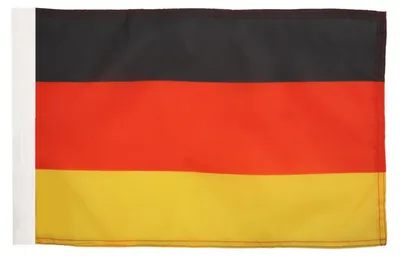 Deutschland Fahne 45x30 cm Polyester 100D mit Masttunnel