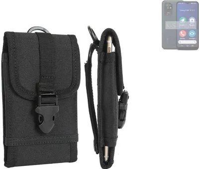 Produktbild von K-S-Trade Holster Handy Hülle kompatibel mit Doro 8200 Holster Handytasche Gürtel Tasche Schutz Hülle Robust Outdoor schwarz