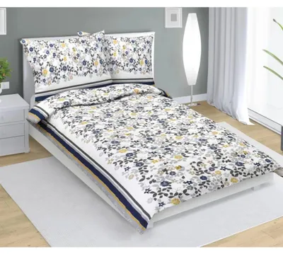 Obrázek produktu pro Krepové povlečení - 140x200 cm. 70x90 -  šedá