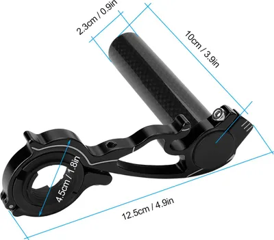 Productafbeelding van Fietsstuurverlenging, fietsstuurverlenging, fietsstuurverlenger, fietsstuurverlenger, bevestiging voor fietscomputer, lampenverlenger, houder voor GPS, lampen/apparaten/schermen