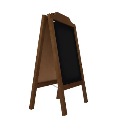 Obrázek produktu pro Reklamní áčko s křídovou tabulí 100x60 cm- ozdobný horní rám