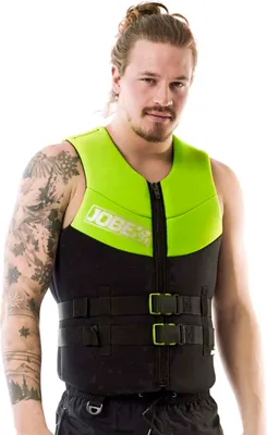 Produktbild von Jobe Neo Neoprenweste Neoprene Schwimmweste Schwimmvest Herren Männer Men Wakeboard Wasserski Jetski Wassersport SUP Lime Green Lindgrün (Größe: 3XL+)
