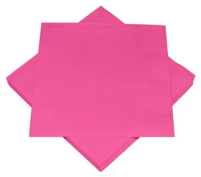 Produktbild von 100 Servietten pink "uni"  33 x 33 cm