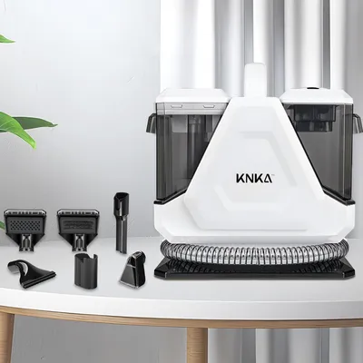 Produktbild von KNKA PRO 16Kpa 550W Polsterreiniger gerät, Vielseitiger tragbarer Teppich- und Polsterreiniger, Teppichfleckreiniger & Haustierflecksauger, Weiß