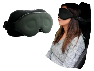 Produktbild von VacayNap Reisekissen mit Schlafmaske, ergonomisches Nackenkissen, verstellbar & atmungsaktiv – für Reisen, Auto, Flugzeug & Zug
