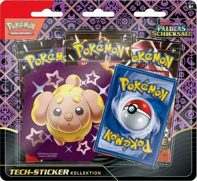 Produktbild von Pokemon Karmesin & Purpur Paldeas Schicksale Tech-Sticker-Kollektion Hefel