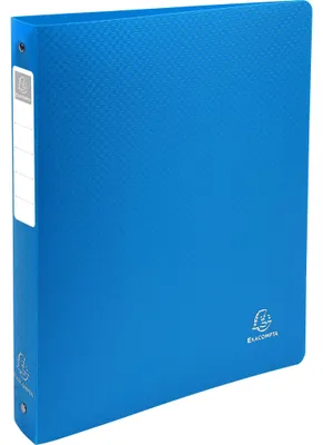 Produktbild von Exacompta 10x Ringbuch PP 1000µ 4Ring Rücken 40mm A4 Überbreite Hellblau 51392E