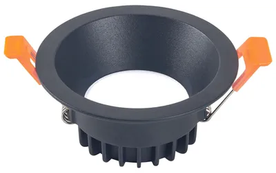 Immagine prodotto di Fareto a incasso rotondo con luce bianco caldo da 3000K, colore nero, diametro 85 mm