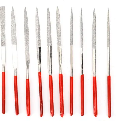 Immagine prodotto di Set di 10 lime diamantate, utensili di precisione per levigatura, per gioielli, bricolage, modellismo
