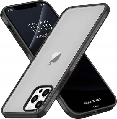 Produktbild von Hülle für Apple iPhone 12 Pro Max, transparente Rückseite, Schwarz