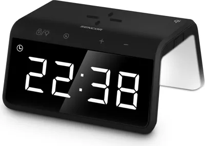 Produktbild von SENCOR SDC 7900 Qi - Digitálny budík s rýchlou Qi bezdrôtovou nabíjačkou, USB nabíjačkou, 10 farebných režimov