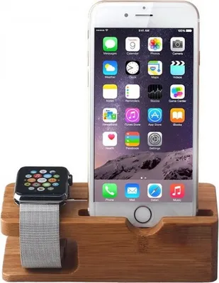 Immagine prodotto di Stazione di ricarica in bambù per Apple Watch Watch 38mm / 42mm Supporto Dock Docking Station