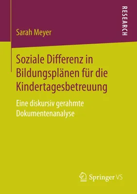 Produktbild von Soziale Differenz in Bildungsplänen für die Kindertagesbetreuung