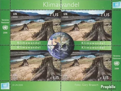 Produktbild von Briefmarken UNO - Wien 2008 Mi Block24 (kompl.Ausg.) postfrisch Klimawandel