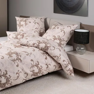 Produktbild von Janine Design Edelflanell-Bettwäsche-Garnitur Chinchilla S 78068 Farbe taupe Größe 135x200+80x80