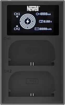 Obrázok produktu pre Dvojkanálová nabíjačka Newell FDL-USB-C pre batérie LP-E6
