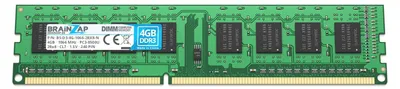 Produktbild von BRAINZAP 4GB DDR3 RAM DIMM PC3-8500U 2Rx8 1066 MHz 1.5V CL7 Computer PC Arbeitsspeicher