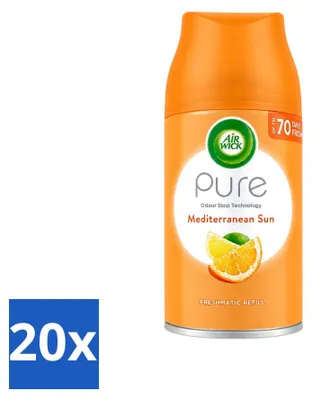 Produktbild von 20 x Air Wick Freshmatic Nachfüller Mediterrane Sonne 250 ml - Vorteilspackung - 20 Stücke