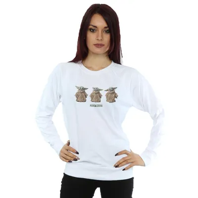 Produktbild von Star Wars - "The Mandalorian The Child" Sweatshirt für Damen BI38853 (XL) (Weiß)
