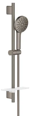 Immagine prodotto di GROHE - Set doccia a 3 getti (Pioggia, Getto rivitalizzante, Booster) - Grigio antracite spazzolato - 134866AL01