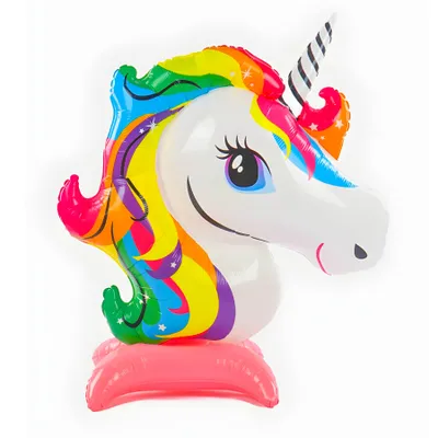 Produktbild von Folienballon Aufsteller 3D, Einhorn ca. 45*36 cm