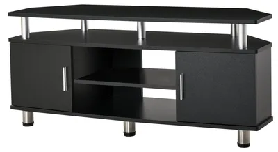 Produktbild von TV-Möbel - TV-Schrank - TV-Kommode - Unterhaltungsmöbel - Mediamöbel - Schwarz, Metall