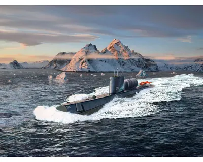 Productafbeelding van Revell modelbouwsset: Onderzeeër U.S.S. Nautilus, schaal 1:305