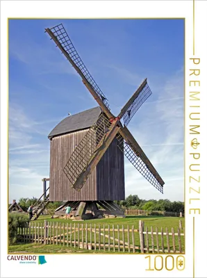 Produktbild von CALVENDO Puzzle Windmühle in Pudagla | 1000 Teile Lege-Größe 64x48cm Foto-Puzzle für glückliche Stunden