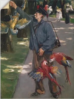 Produktbild von ARTland Wandbild, selbstklebend Der Papageienmann. 1901/1902 Größe: 45x60 cm