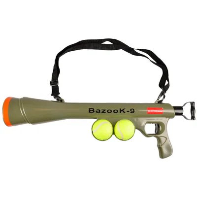 Zdjęcie produktu dla FLAMINGO Wyrzutnia piłek dla psów Pistolet na piłki BazooK-9 z 2 piłkami 517029