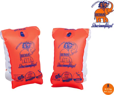Produktbild von Bema Schwimmflügel, Blau, Orange, Schwimmarmbänder, Kind, 1 Jahr(e), 11 kg, Aquagymtraining
