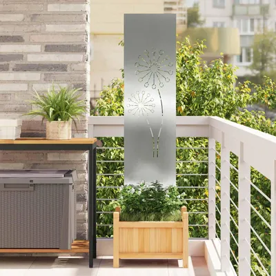 Immagine prodotto di Schermo per privacy in giardino Traforo Argento 32 x 140 cm