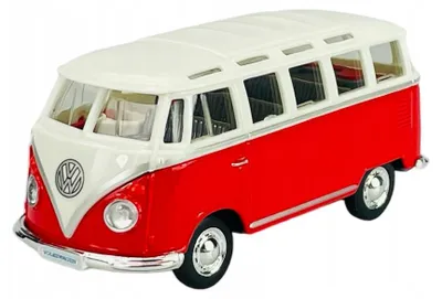 Produktbild von Maisto VW Volkswagen Van Samba rot-weiß Metallmodell 1:40