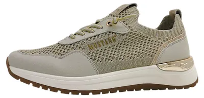 Image de Mustang - Chaussures pour femmes - Mocassins à lacets - Style sportif - Baskets à lacets - Beige - Décontracté