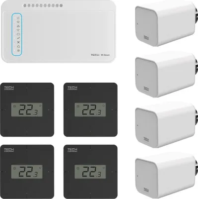 Obrázok produktu pre TECH CONTROLLERS Sada na bezdrôtové ovládanie zón pre radiátorové kúrenie