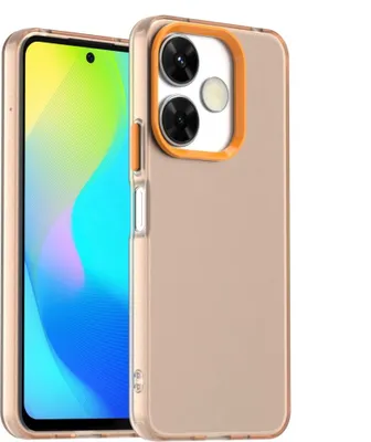 Obrázek produktu pro Pouzdro pro Xiaomi Redmi 13 4G, tenké poloprůhledné matné nárazuvzdorné pouzdro na telefon Pomerančový