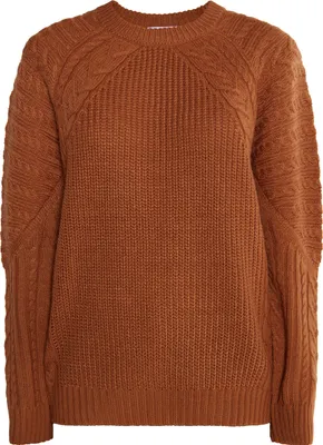 Image de Pull pour femme SWIRLY - marron, taille XL