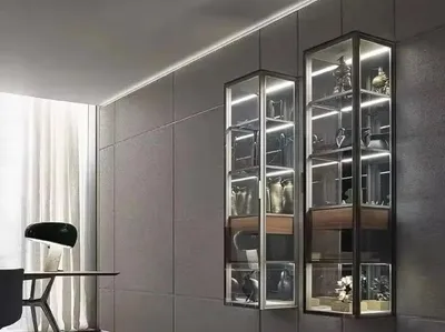 Produktbild von Hänge Vitrine Vitrinenschrank Vitrine Wandschrank Schrankvitrine Glasdisplay
