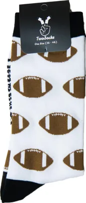 Produktbild von TwoSocks lustige Socken Football Socken  Sportsocken, Motivsocken, Baumwolle Einheitsgröße