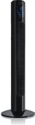 Produktbild von Brandson Turmventilator, 12 Geschwindigkeitenstufen, DC-Motor, ECO Modus, Standventilator Ventilator, Timer + 4 Betriebsmodi + inkl. Fernbedienung, sehr leise, energiesparend, Schwarz