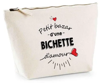 Productafbeelding van Pennentasje Bichette Bazar Love | Toiletartikelen tas, make-up idee, cadeautas