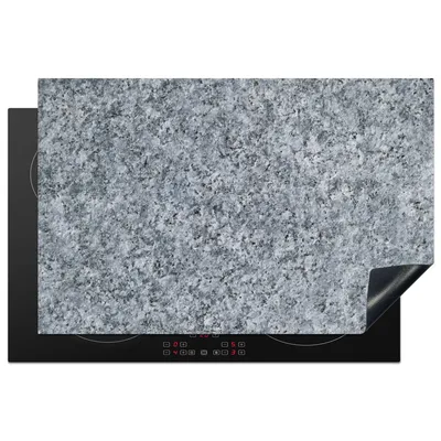 Produktbild von KitchenYeah© Herdabdeckplatte Granit - Stein - Muster - Design - Grau , 80x52cm, Küche Deko, Glaskeramikkochfeld Herdabdeckung, Abdeckplatte fùr Kochfeld