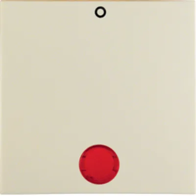 Produktbild von Berker 16248982 Wippe mit roter Linse und Aufdruck "0", S.1 weiß, glänzend