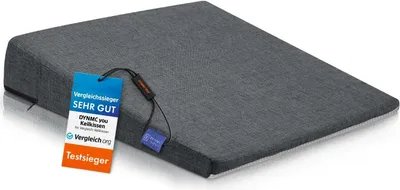 Produktbild von DYNMC you Keilkissen Stuhl - Test  - Sitzkissen Stuhl - Mit Physiotherapeuten Entwickelt - Ergonomisches Sitzkissen Bürostuhl - Sitzerhöhung Erwachsene Entlastet Rücken & Erhöht Sitzkomfort