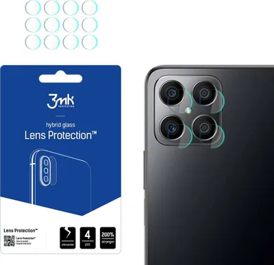 Produktbild von 3mk Hybridglas Lens Protection für Honor X8 5G Kamera Objektiv Kameralinse 0,16mm 6H (4 Stück)
